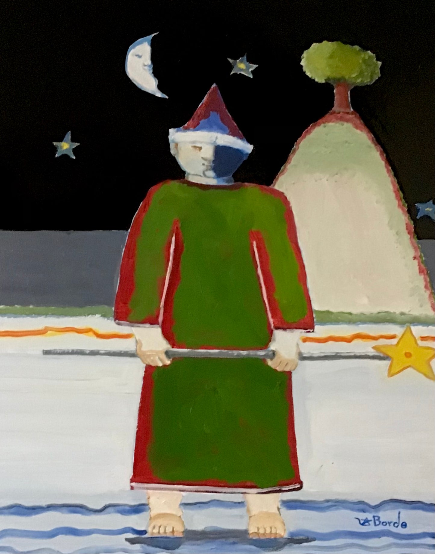 "Holding a Star in His Hands” (16x20)