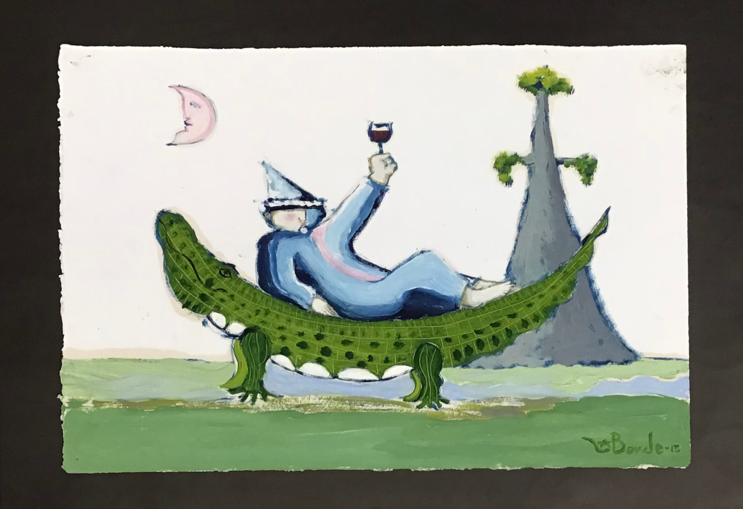 "Big Stretch...Bodo Rest"(22.5"x15")