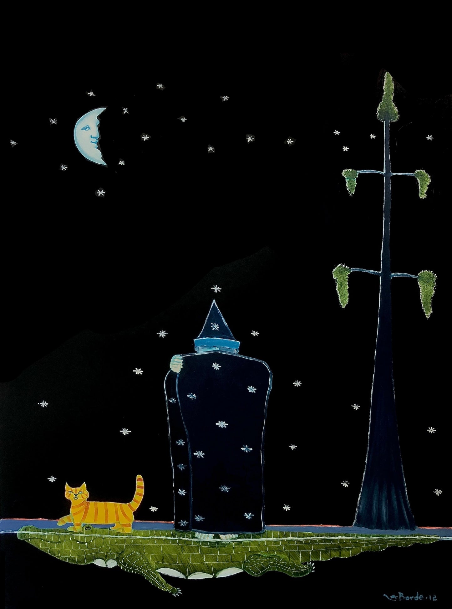 Yellow Cat Knew Bodo Was There Wearing His Cloak of Invisibility