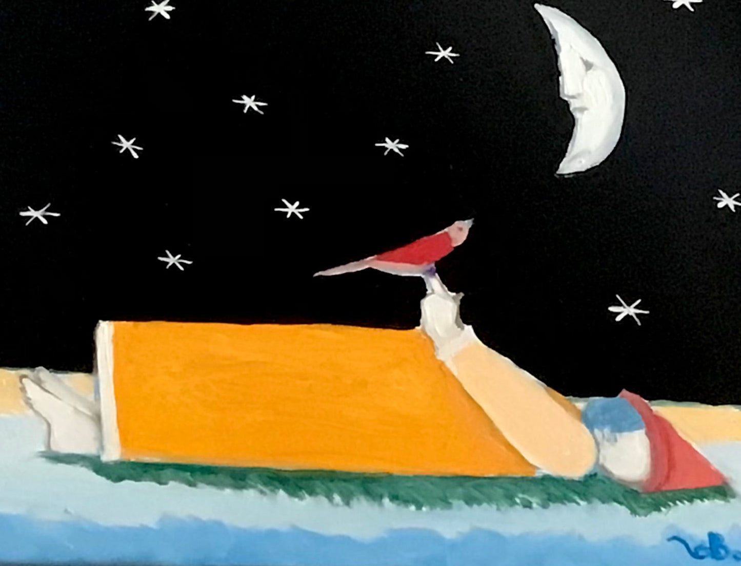 “Bird on Finger Lingers, Flies Off to Other lands“