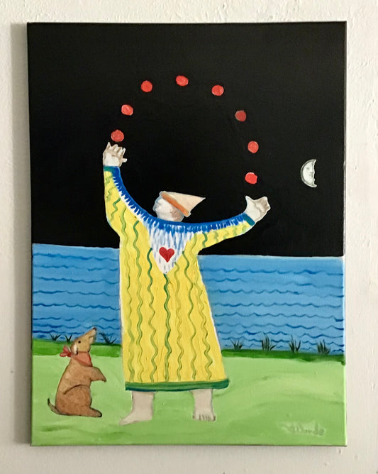 "Sugar Waited for the Ball" (18x24)