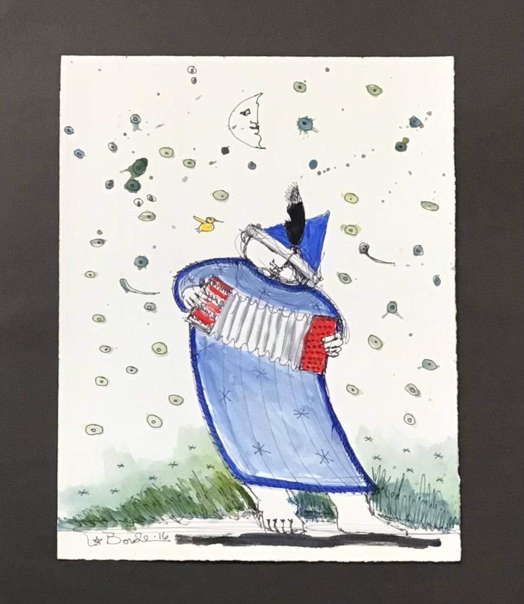 "Bodo's Song to Yellow Bird" (11"x 14.25")