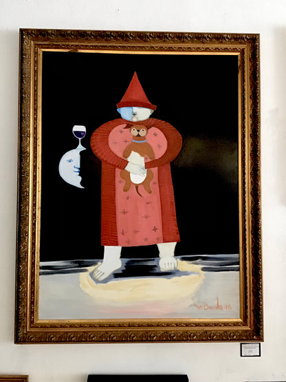 "Holding Sugar In His Arms the Moon Offered A Gift" (36x48)