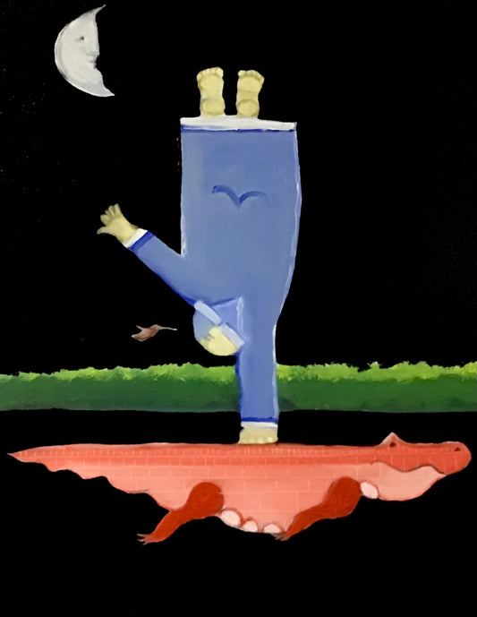 "Ally-Ga-Ga Loved Bodo's Handstand” (16x20)