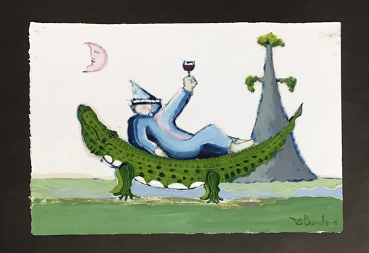 "Big Stretch...Bodo Rest"(22.5"x15")