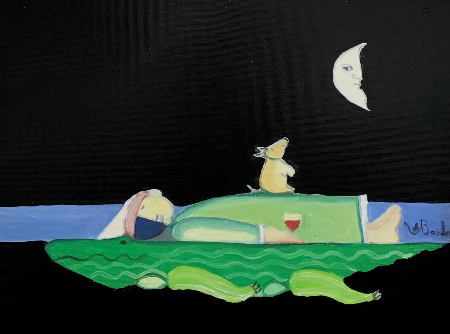 "Sugar and a Glass of Wine Under the Moon"