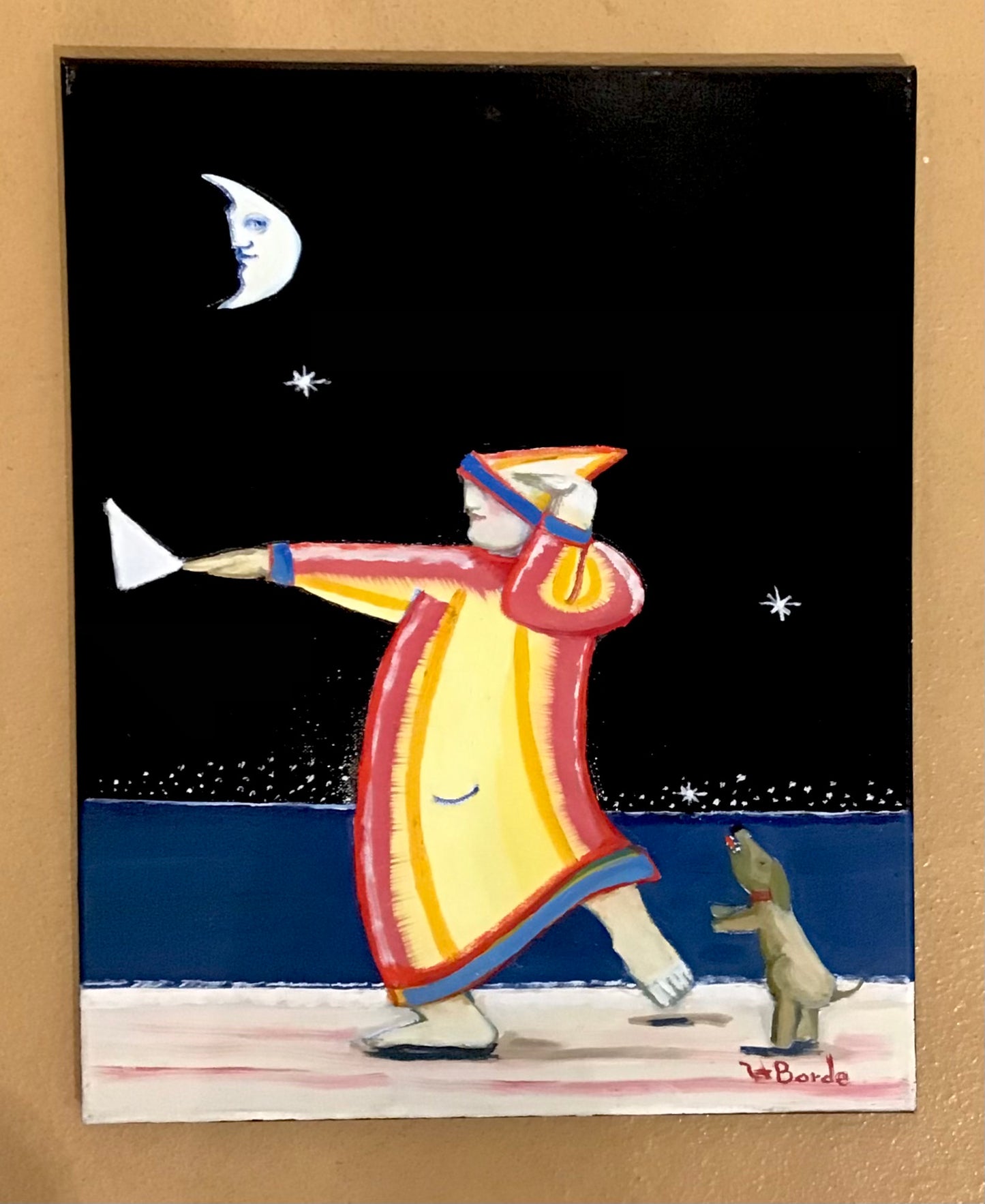 “Paper Plane In the Air, Where It Goes... It Know Not Where” (16x20) OBO