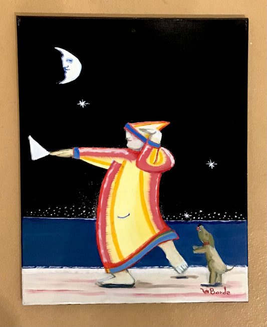 “Paper Plane In the Air, Where It Goes... It Know Not Where” (16x20) OBO