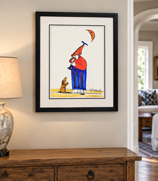 "Bodo Putting on a Show" ( 11.25" x 14")