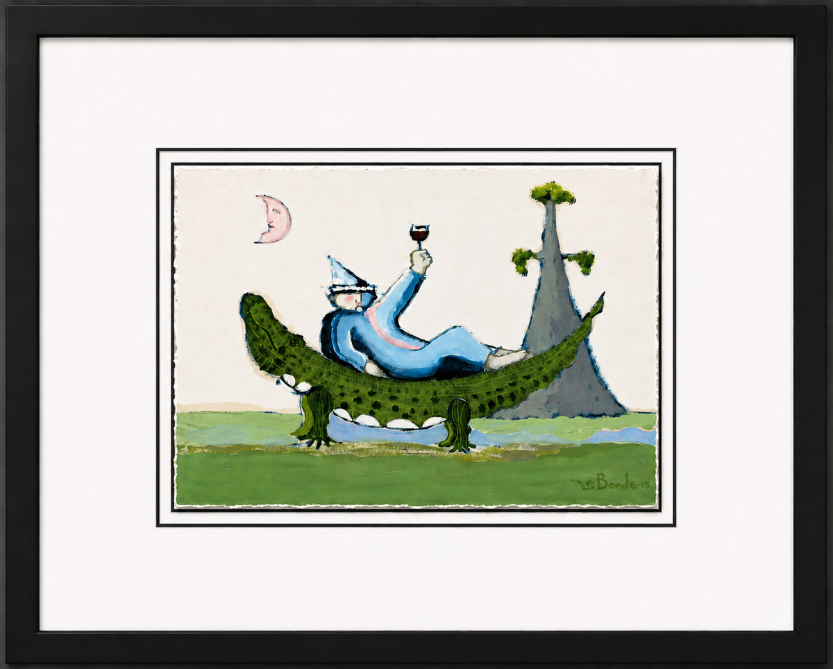 "Big Stretch...Bodo Rest"(22.5"x15")