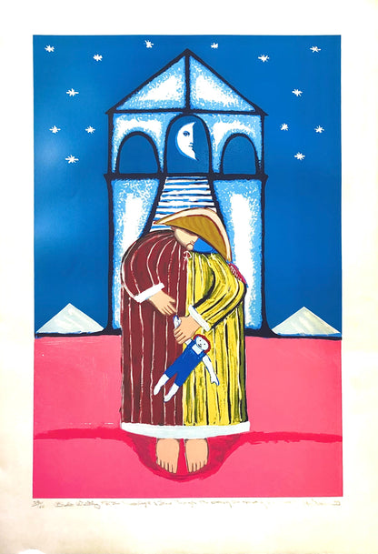 "Bodo Waiting for the Moonlight to Shine Through the Door of the House of the House of the Moon"