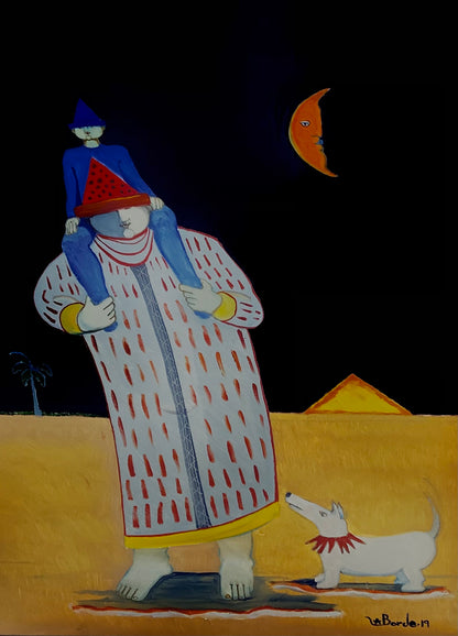 "Carrying the Child Within Him"